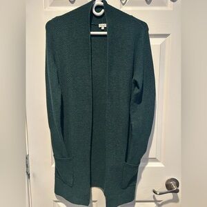 Kismet Forest Green Cardigan Sweater